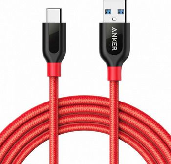 Кабель ANKER Powerline+ USB-C to USB A 3.0 1 8 м. красный