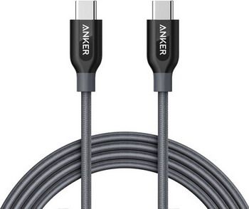 Кабель ANKER Powerline+ USB-C to USB-C 2.0 1.8 м. серый