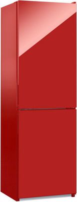 Двухкамерный холодильник NordFrost NRG 119 842 красное стекло