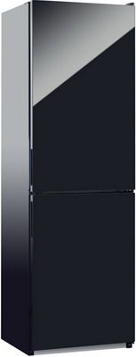 Двухкамерный холодильник NordFrost NRG 119 242 черное стекло