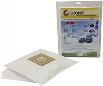 Мешки-пылесборники Ozone SE-03 синтетические для пылесоса 3 шт