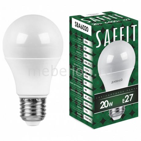 Лампа светодиодная Feron Saffit SBA6020 E27 220В 20Вт 6400K 55015