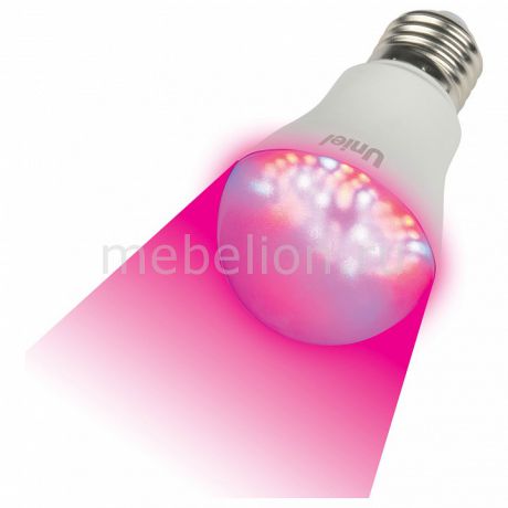 Лампа светодиодная Uniel E27 175-250В 9Вт красный LED-A60-9W/SP/E27/CL ALM01WH картон