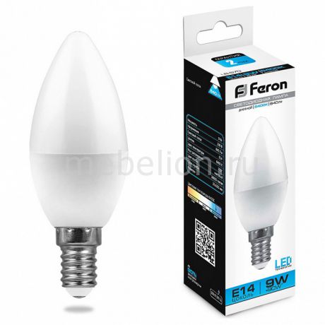 Лампа светодиодная Feron Saffit LB-570 E14 220В 9Вт 6400K 25800