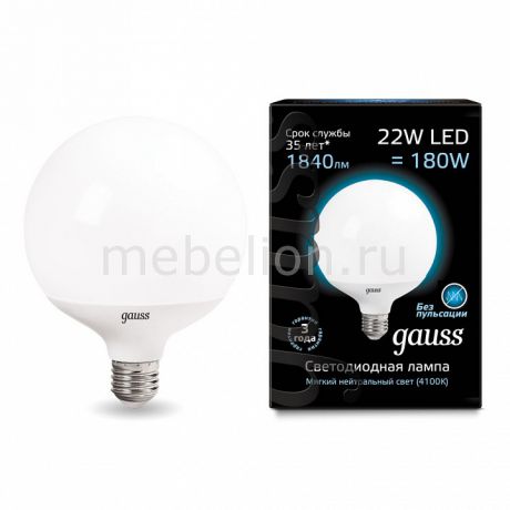 Лампа светодиодная Gauss 1051 E27 150-265В 22Вт 4100K 105102222