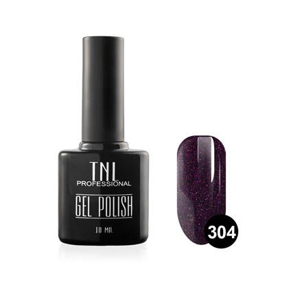 TNL, Гель-лак №304, Пурпурно-черный