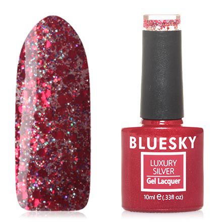 Bluesky, Гель-лак Luxury Silver №556