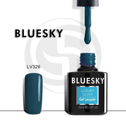 Bluesky, Гель-лак Luxury Silver №326