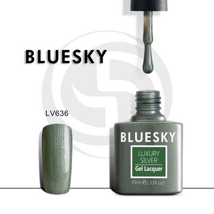 Bluesky, Гель-лак Luxury Silver №636