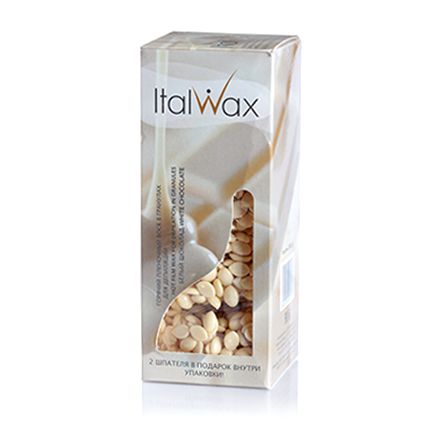 Italwax, Воск горячий (пленочный) Белый шоколад, гранулы, 250 г