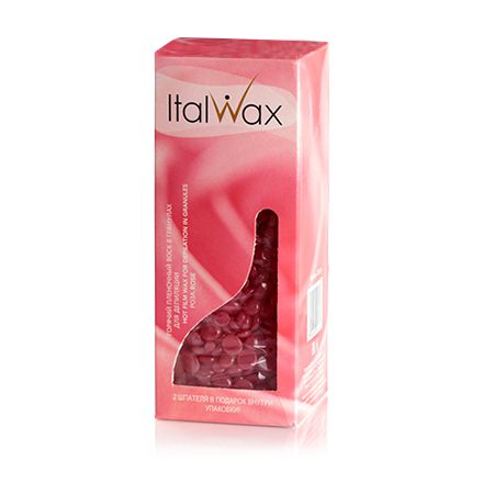 Italwax, Воск горячий (пленочный) Роза, гранулы, 250 г