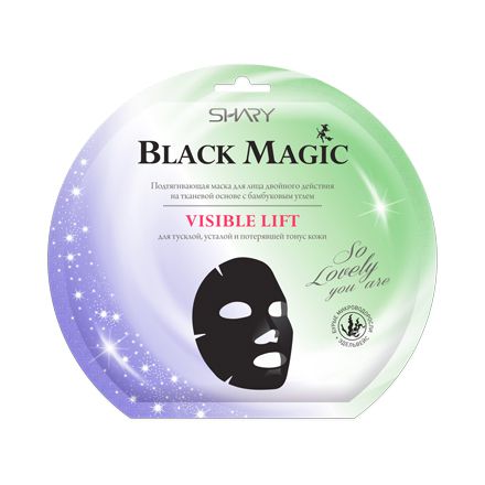 Shary, Маска для лица Black Magic, подтягивающая, Visible Lift, 20 г