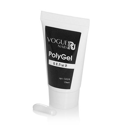 Vogue Nails, PolyGel, белый, 10 мл