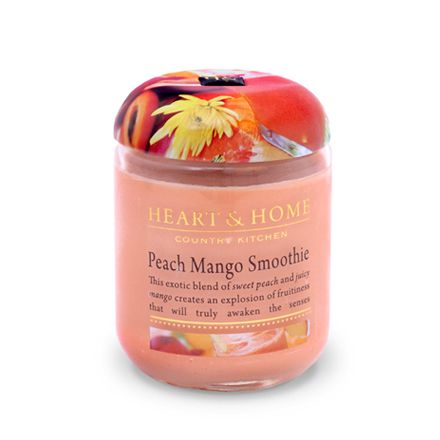 Heart&Home, Свеча «Смузи персик-манго», маленькая, 110 г