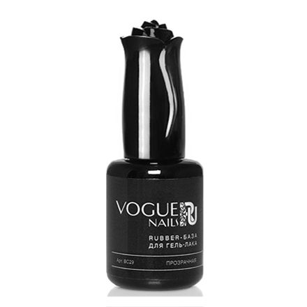 Vogue Nails, База для гель-лака Rubber, прозрачная, 18 мл