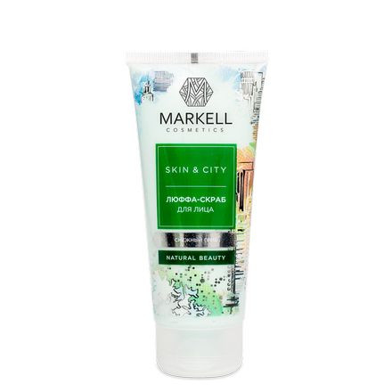 Markell, Люффа-скраб для лица Skin&City «Снежный гриб», 100 мл