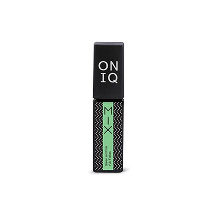 ONIQ, Гель-лак Mix №104s, Green and Pink Yuki Flakes