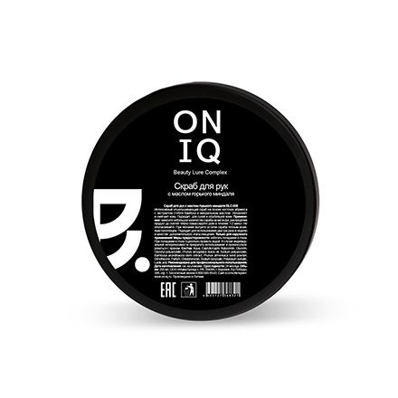 ONIQ, Скраб для рук с ароматом горького миндаля, 240 г