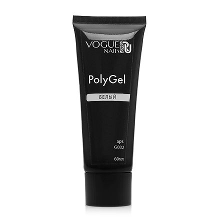 Vogue Nails, PolyGel, белый, 60 мл