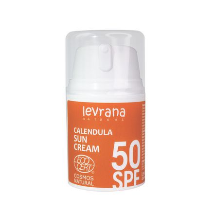 Levrana, Солнцезащитный крем «Календула» 50 SPF, 50 мл