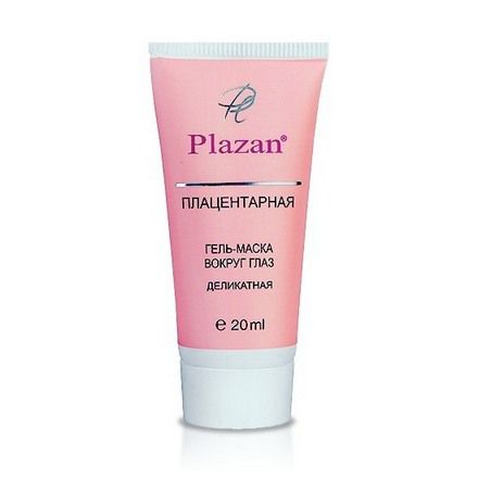 Plazan, Плацентарная гель-маска для кожи вокруг глаз, 20 мл