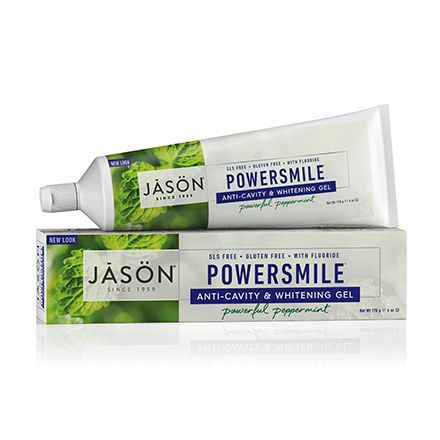 JASON, Гелевая зубная паста Powersmile Anti-Cavity&Whitening, 170 г