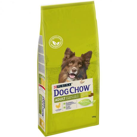Сухой корм Purina Dog Chow Adult для взрослых собак, курица, пакет, 14 кг 12364396