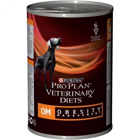 Влажный корм Pro Plan Veterinary Diets OM корм для собак при ожирении, консерва, 400 г 12381643