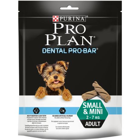 Лакомство для собак Purina Pro Plan Dental ProBar Small&Mini для поддержания здоровья полости рта, пауч, 150 г 12353783