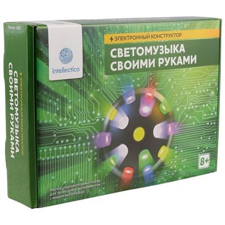 Электронный конструктор Intellectico Светомузыка своими руками (зеленый) 1005
