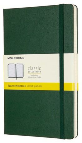 Блокнот Moleskine CLASSIC Large 130х210мм 240стр. клетка твердая обложка зеленый