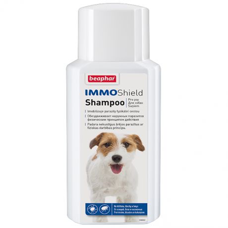 Шампунь Beaphar Immo Shield Shampoo от паразитов для собак 200мл