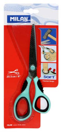 Ножницы, Milan/Милан Soft 20,5 см, эргономичные ручки, в блистере