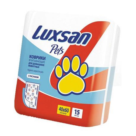 Коврик для кошек и собак Luxsan Premium с рисунком, 40х60см 15шт