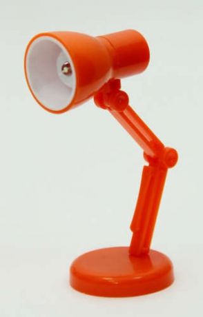 Фонарь портативный Минилампа оранжевая электрический со светодиодной лампой