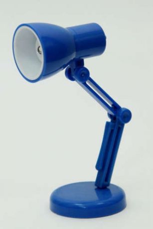 Фонарь портативный Минилампа синяя электрический со светодиодной лампой