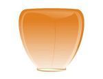 DARILOFF Небесный фонарик Оранжевый конус малый h=85см d=36см c85o