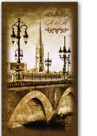 Записная книжка, телефонная и адресная, Феникс+, А6 (85*155мм) Городской мост интегральная обложка