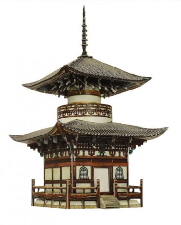 Умная бумага Сборная модель из картона "Пагода Хопно-дзи" 1/87 327