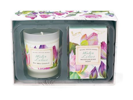 Michel Design Works Water Lilies Candel and Soap Gift Sets