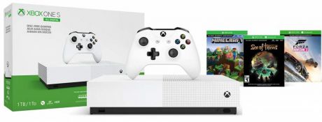 Microsoft Xbox One S 1TB All Digital (белый)