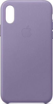 Чехол (клип-кейс) Apple Leather Case для iPhone XS цвет (Lilac) лиловый MVFR2ZM/A