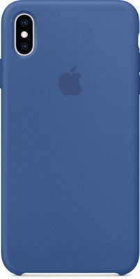 Чехол (клип-кейс) Apple Silicone Case для iPhone XS Max цвет (Delft Blue) голландский синий MVF62ZM/A