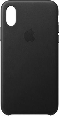 Чехол (клип-кейс) Apple Leather Case для iPhone XS цвет (Black) черный MRWM2ZM/A