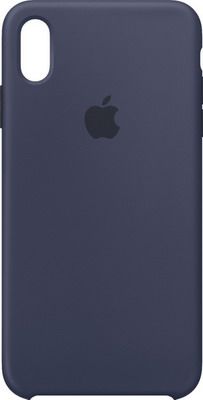 Чехол (клип-кейс) Apple Silicone Case для iPhone XS Max цвет (Midnight Blue) тёмно-синий MRWG2ZM/A