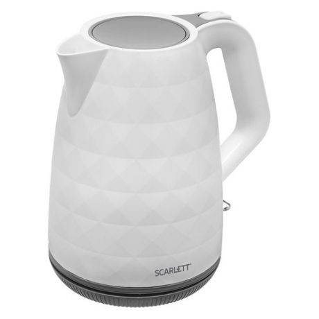 Чайник электрический SCARLETT SC-EK18P49, 2200Вт, белый и серый
