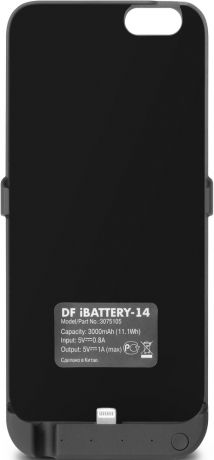 Чехол-аккумулятор DF iBattery-14 для Iphone 6/6S/7 Black