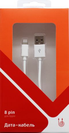 Дата-кабель СТМ 8 pin - USB SPT White