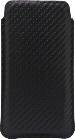 Чехол-футляр OxyFashion Карбон универсальный размер M 4,3-5,5" Black
