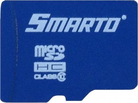 Карта памяти MicroSDHC Smarto 64GB Class10 без адаптера Blue